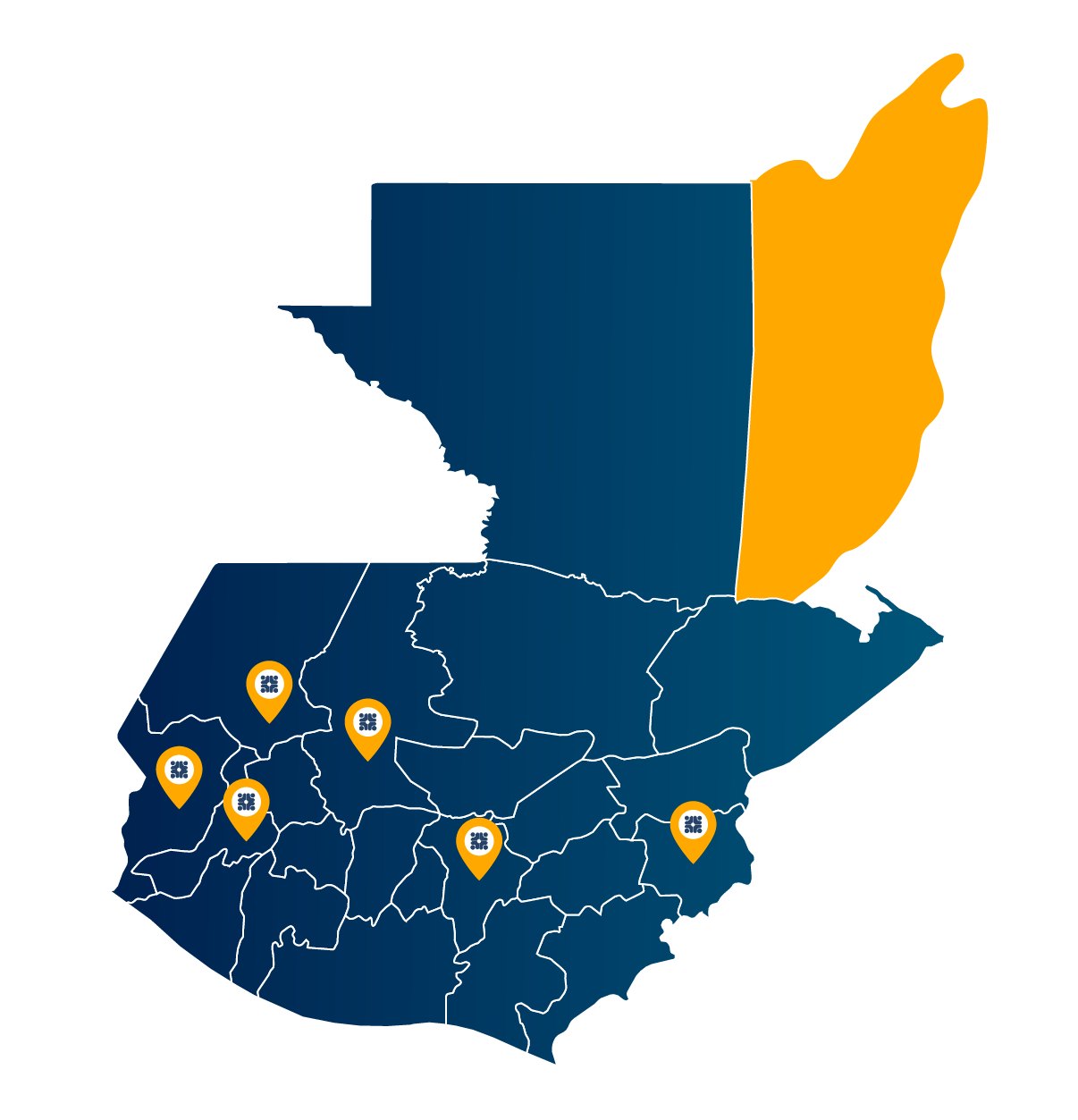 Mapa de Guatemala